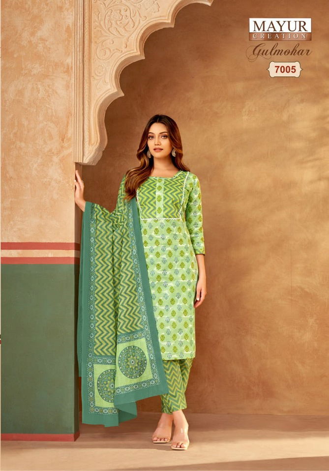 Gulmohar Vol 7 By Mayur Printed Cotton Dress Material Wholesale Market In Surat
